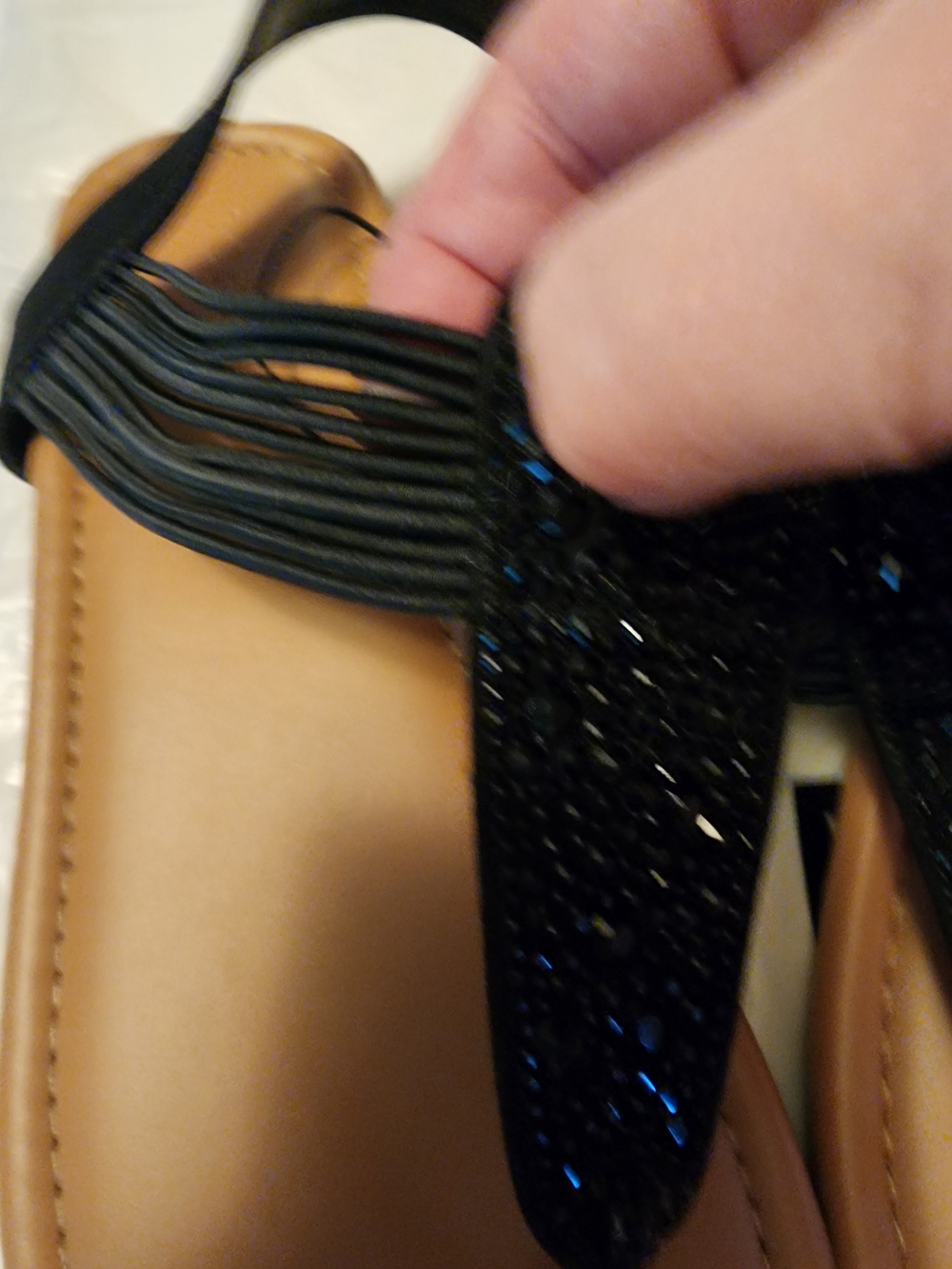 torrid Black Jeweled Slingback Sandals Sz 9 New - Picture 7 of 8